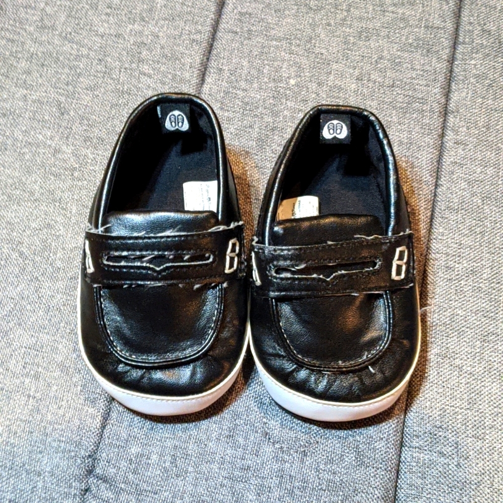 Black baby boy dress shoes